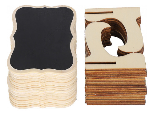 Minipizarra De Madera, Juego De 2 Letreros Para Colocar Tarj