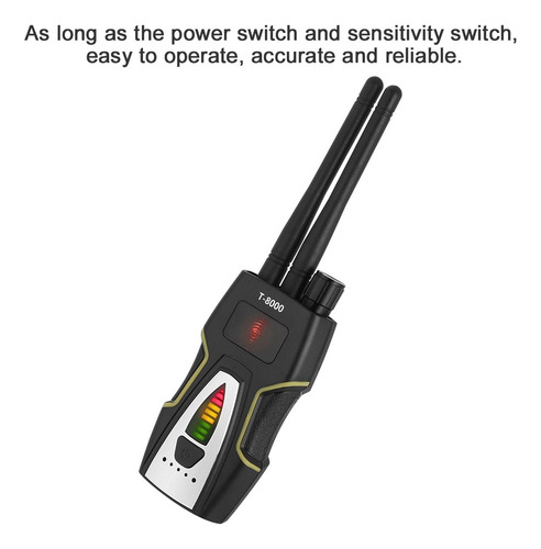 T-8000 Detector De Señal Rf Buscador De Audio Gsm Gps Scan