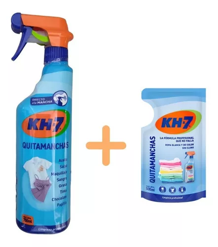 KH-7 Quitamanchas Sin Manchas y Oxy Effect ropa blanca y de color spray 2 x
