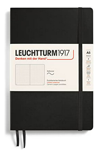 Páginas Leuchtturm1917 Medio (a5) Tapa Blanda Punteada Noteb