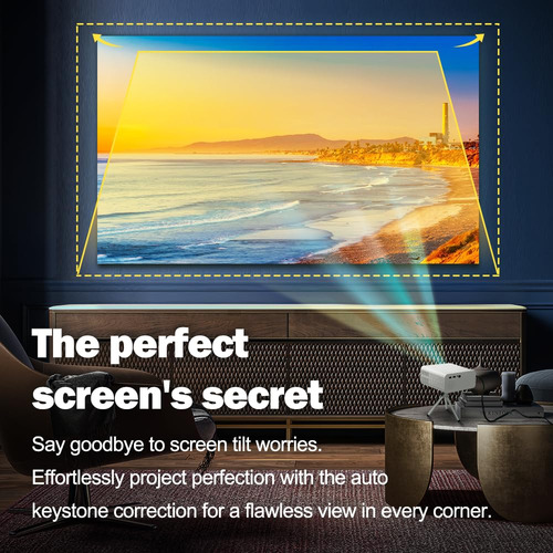 Mini Proyector Inteligente Rocktek 4k Bluetooth Wifi Hdmi Us