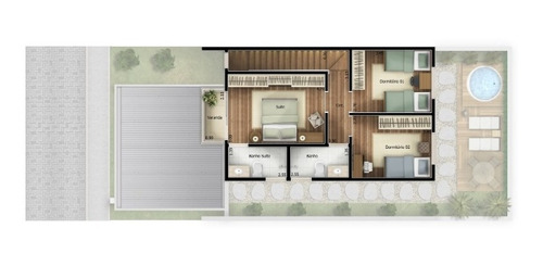 Imagem 7 de 16 de Ótima Casa Sobrado Em Condomínio Bellagio Residences, 139 M², 3 Quartos (1 Suíte), Muito Lazer, 2 Vagas Cobertas, Construtora Planeta - Ca00030 - 67807937