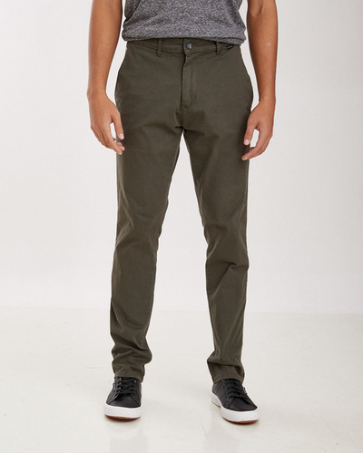 Pantalón Taverniti Chino Gabardina Elastizado Talle Especial