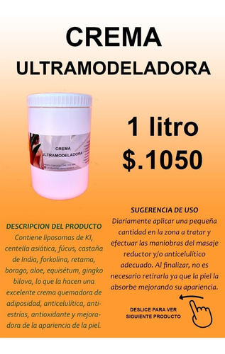 Crema Reductora / Ultramodeladora