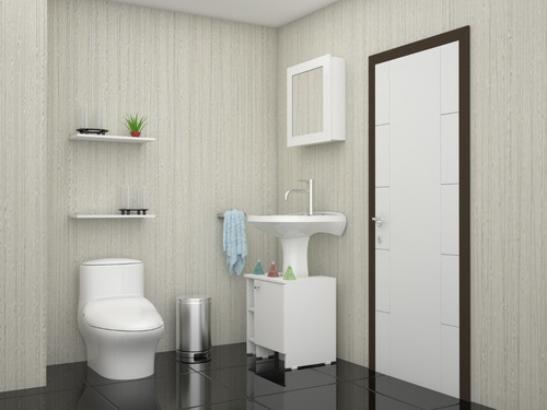 Botiquin Bath 47-b + Optimizador Lavamanos 47-a - Blanco