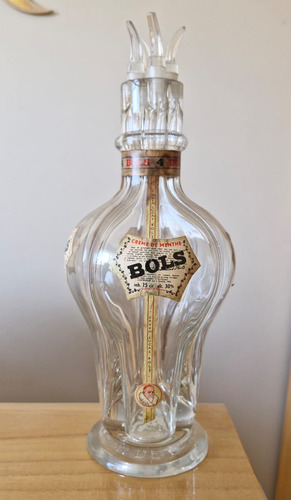 Antigua Botella Licor Bols. 4 Gustos. Made In France (Usado)