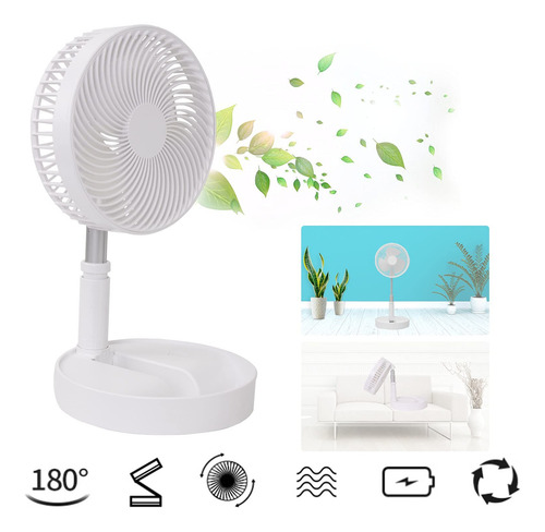Ventilador De Escritorio Portátil Plegable Con Control Remot