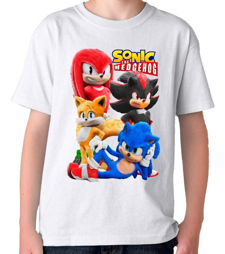 Remera Camiseta Sonic Shadow Knuckles Tails Varios Colores