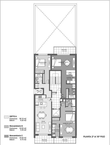 Imagen 6 de 6 de Departamento De Un Dormitorio En Venta En Rosario