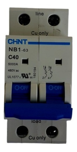 Breaker Termomagnetico Chint 2x40a 09844