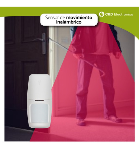 Imagen 3 de 7 de Sensor Movimiento Inalámbrico Alcance 10m - Smartalarm
