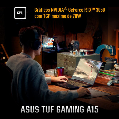 Portátil ASUS TUF Gaming A15 FA506NCR RTX 3050 AMD Ryzen 7 7435HS, 16 GB de RAM, 512 GB, SSD, Windows 11, pantalla de inicio, 15,6 pulgadas, 144 Hz, nivel IPS FHD, negro, HN088W
