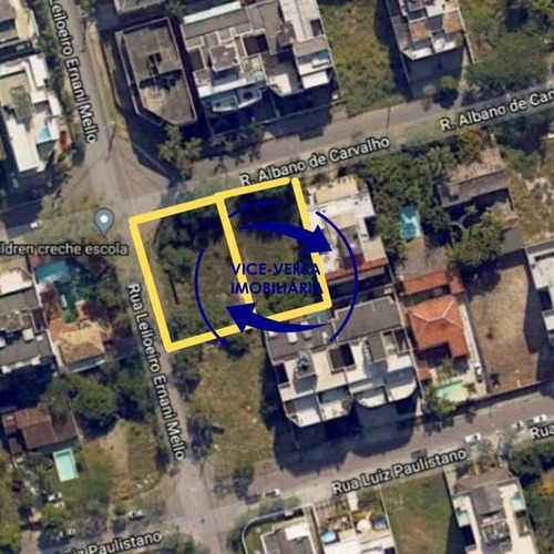 Imagem 8 de 15 de Terreno De Esquina Para Incorporação No Recreio Dos Bandeirantes Com 651m², Rua Albano De Carvalho, Entre A Av. Das Américas E O Parque Chico Mendes. - 1318