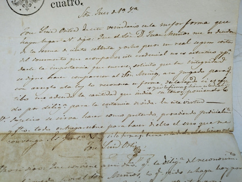 Documentos Antiguo 1843 Y 44 (Usado)