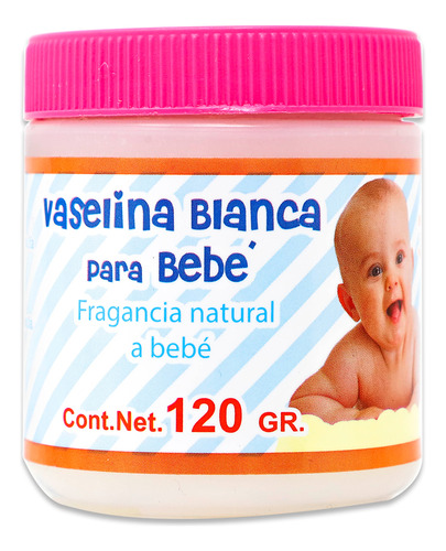 Vaselina Blanca Para Bebé, Frasco Con 120 G. Sanax