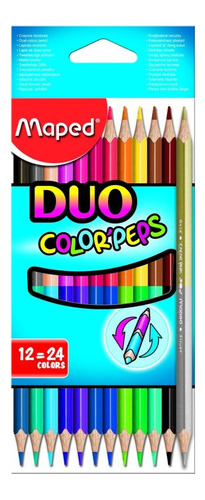 Lapices De Colores Duo  X12 (24 Colores) Maped - Mm