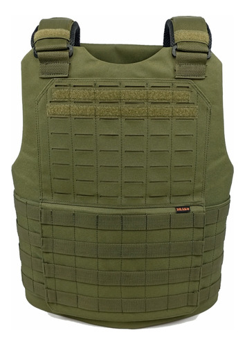 Chaleco Molle Laser Cut Funda Airsoft Policia Fuerzas Verde