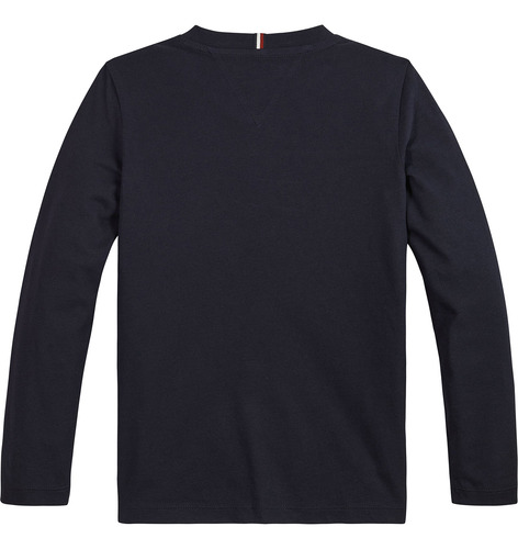 Polera Niño Cuello Redondo Insert Azul Tommy Hilfiger