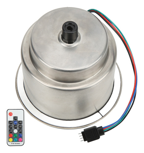 Portavasos Rgb Para Coche, 14 Led, Acero Inoxidable, Con