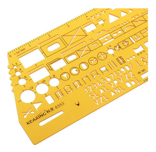 A 1pc Of Template 1: 50000 Plot Symbol Stencil