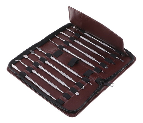 Imagen 4 de 6 de 10pcs/ Set Acero Inoxidable Cuchillo De Tallar Tallador De