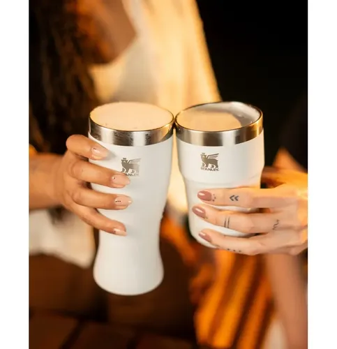 Pilsner Glass Stanley Aço Inox Happy Hour 444ml Branco | Frete grátis