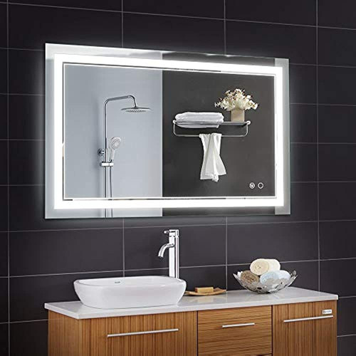 Keonjinn Espejo De Baño Con Luz Led Regulable De 40 X 24 Pul