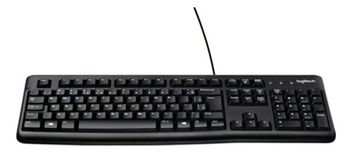 Teclado Logitech K120 Abnt2, Com Fio Usb Idioma Português Brasil Cor De Teclado Preto