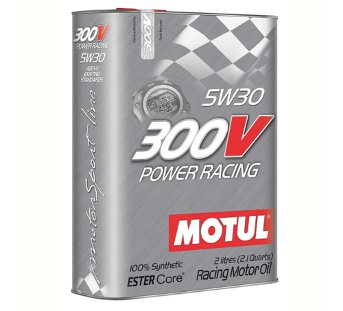 Aceite Motul 300v Power Racing 5w30 100% Sintético. 2lts