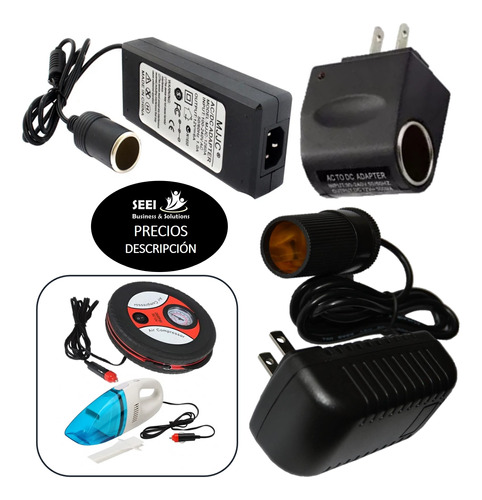 Adaptador Pared 110vac A Cigarrera 12vdc 0.5a Y Más Ver_prec