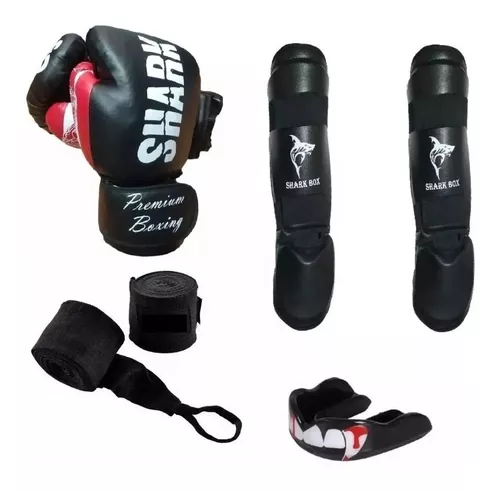 Combo Guantes + Tibiales Calidad Premium Kick Boxing Thai