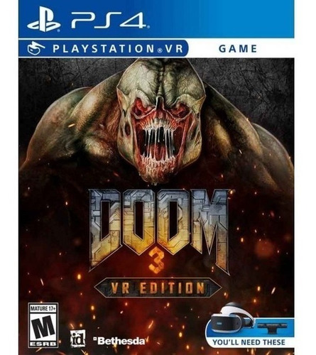 Doom 3: Vr Edition Ps4 - Físico - Bethesda -asiashop