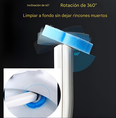 Esponjas Repuesto Descartables Limpia Inodoro 6 Unidades