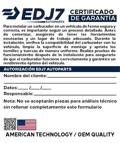 Carburador Chevrolet 350 305 V8 2 Bocas