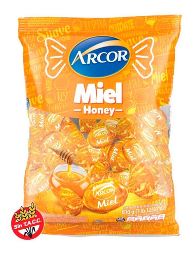 Caramelo Arcor Miel Bolsa X 675gr