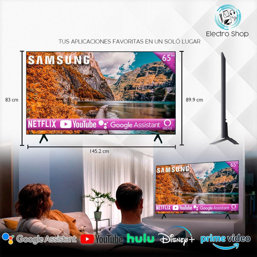Smart TV de 65" Samsung Series 7 QN65TU700D con pantalla LED 4K - Excelente (Reacondicionado)