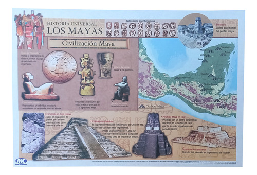 10 Láminas De Historia Universal 1 Surtidas De 35x24cm A5