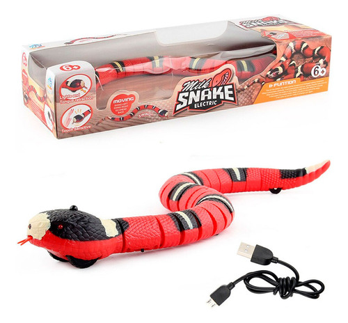 Cobra Realística 40cm Anda Sozinha Serpente Com Sensor