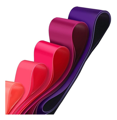 Imagen 3 de 10 de Set De Mini Bands X 5 Resistencias Banda Circular + Bolso