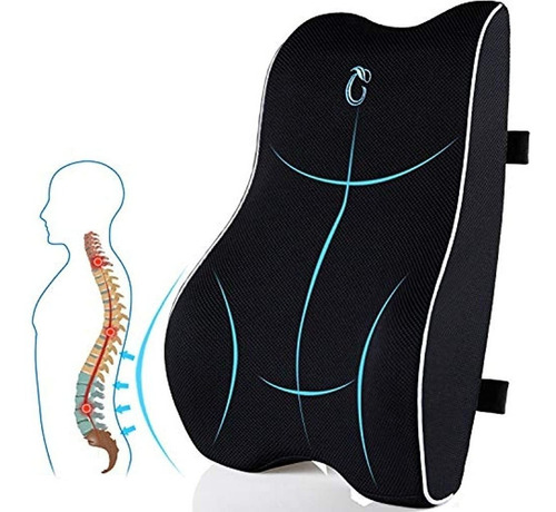 Almohada De Apoyo Lumbar Para Silla De Oficina, Cojín De Res