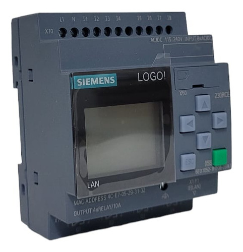 Modulo Logico Siemens 6ed1052-1fb08-0ba1 Logo 230rce V8