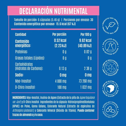 Suplemento Fitness Birdman Myo & D-chiro 180 Caps Wsmcinos Sin Sabor