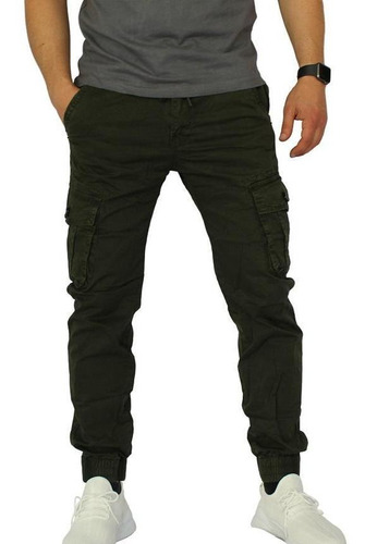 Imagen 2 de 3 de Jogger Pantalón Cargo Hombre Verde