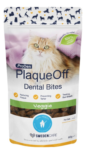 Proden Plaqueoff Bites Gatos 60 Grs - S A Todo Chile Sabor Neutro