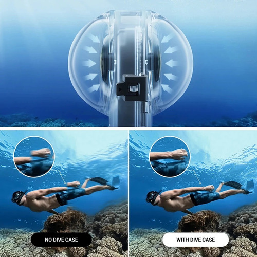 Case Caixa Estanque Mergulho Insta360 X4 - Generica