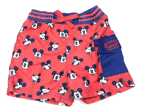 Short Traje De Baño  Mickey Mouse Para Bebe