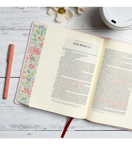 Biblia De Apuntes Rvr60 Tamaño Personal - Flores