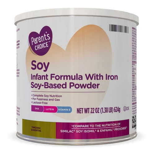 Formula Para Bebes, A Base De Soya, Sin Lactosa