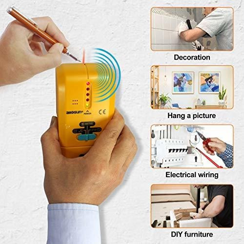 Sun 3 1 Detector Metal Led Madera Stud Finder Ac Wire