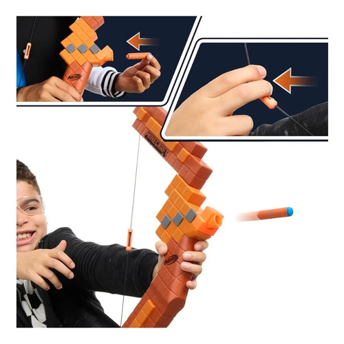 Nerf Arco Minecraft Bow Dispara Dardos Infantil Toyz Minecraft Bow
